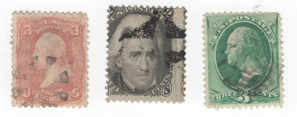 US SC#'s 65, 73, & 147 Fancy Cancellations