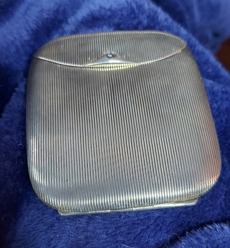 Art Deco Cigarette Case 925 Gresham Spring Hinges 3.6 Oz