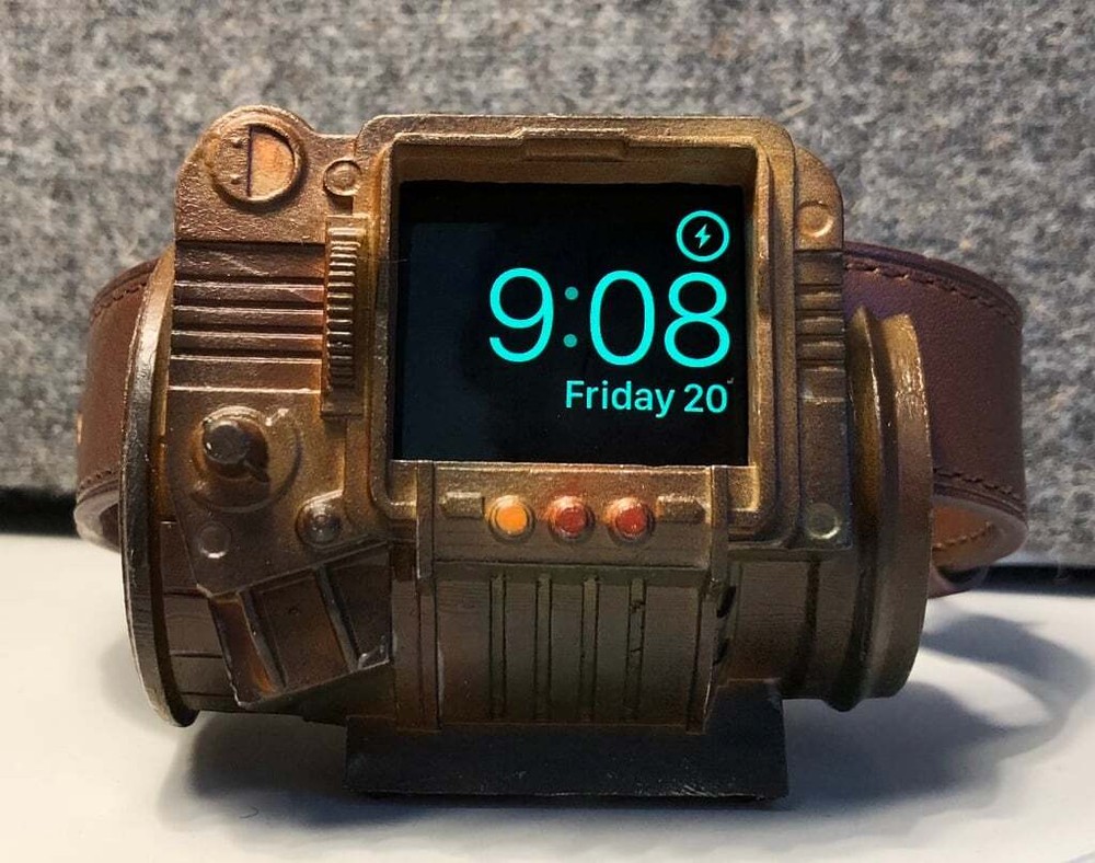 3D Printed - Pip-Boy Dock for Apple Watch