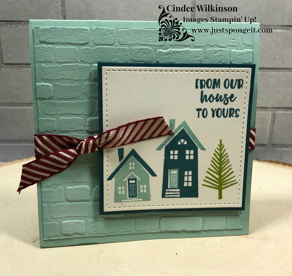 Stampin Up! BRICK & MORTAR 3D Embossing Folder. ***NEW*** #70