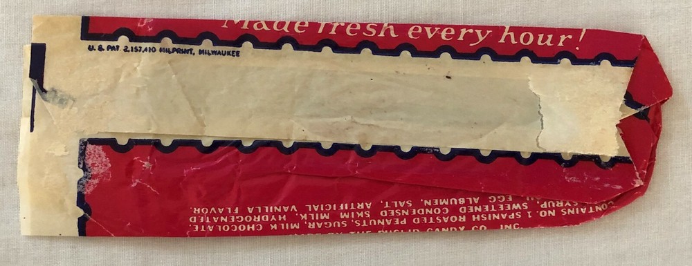 1950 Love Nest Candy Bar Wrapper Euclid Candy Co