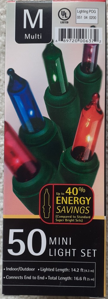 NIB Target 50 Count Multicolor Incandescent Mini Lights
