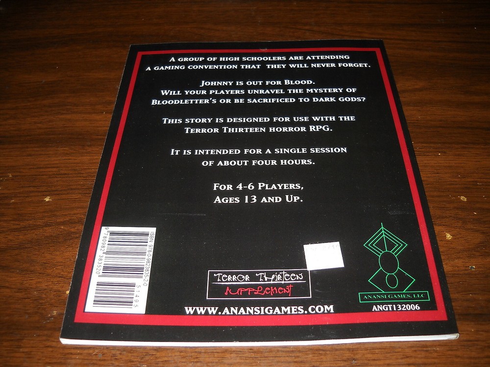 Terror Thirteen RPG: Bloodletter's
