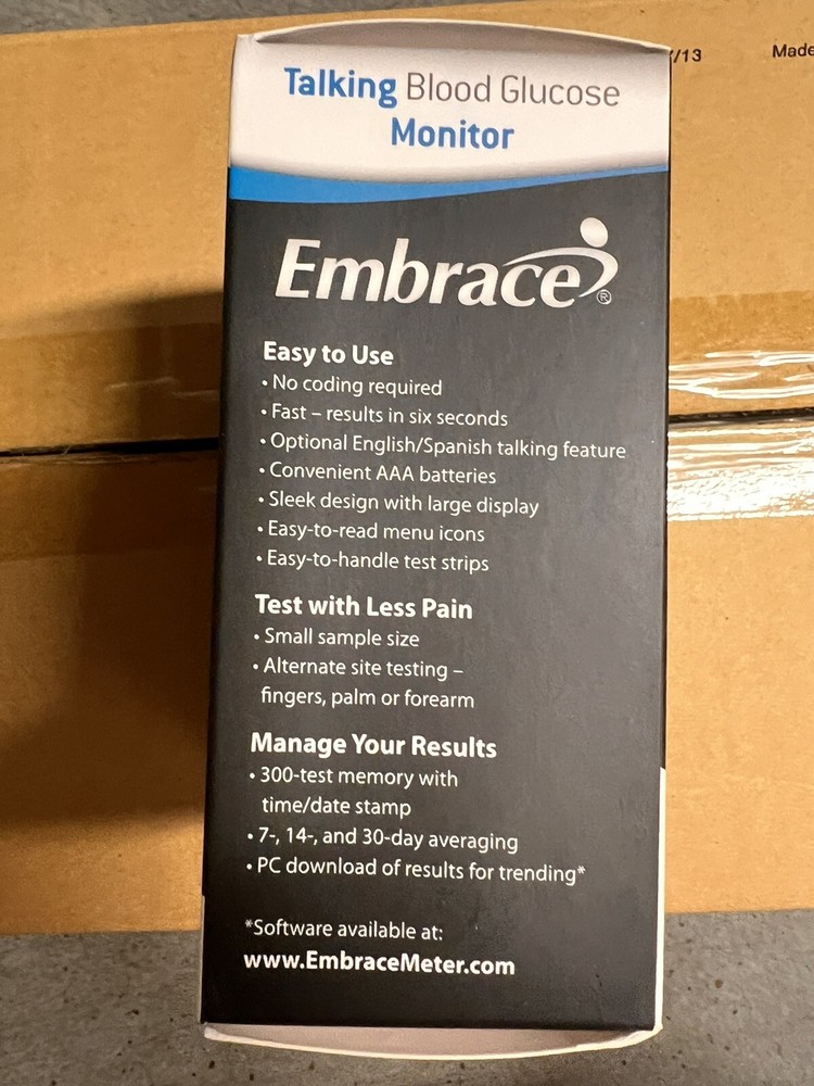 Embrace No-Code Talking Blood Glucose Meter System. 25% OFF.