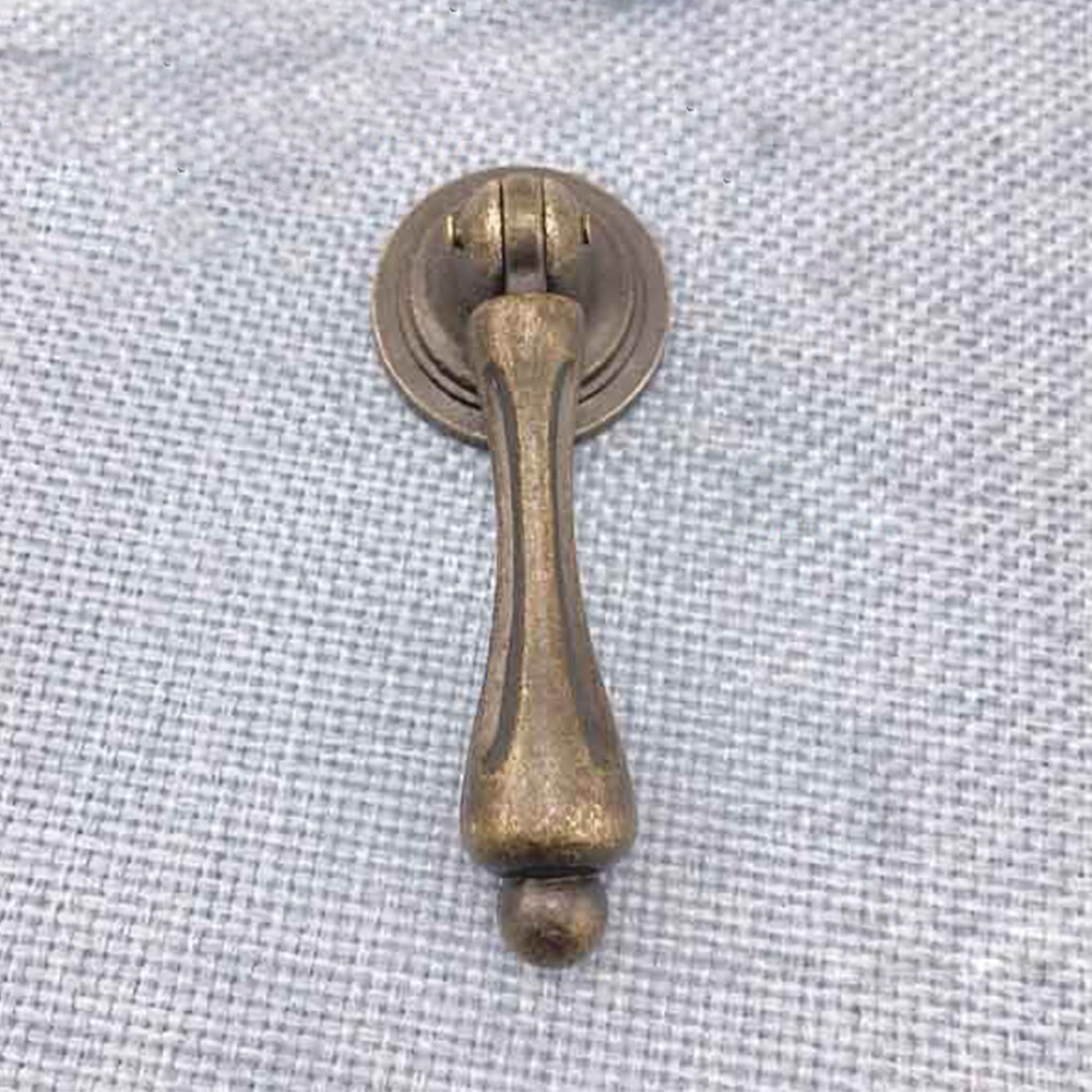 2/5/10Pcs Retro Drop Pull Handle Cabinet Pulls Kitchen Cupboard Door Drawer Knob