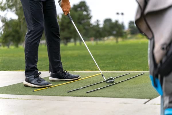 SKLZ Golf Alignment Sticks Training Aid - Improve Stance, Swing, Accuracy (3-Pac