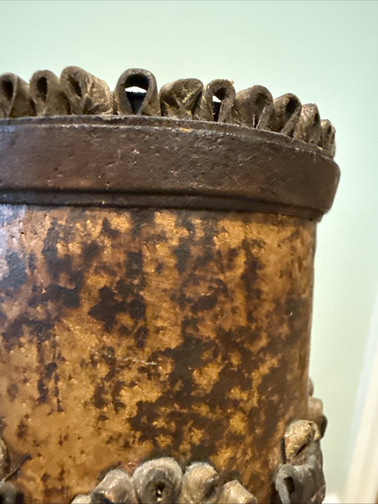 Vintage Leather Dice Cup Backgammon Bulgaria