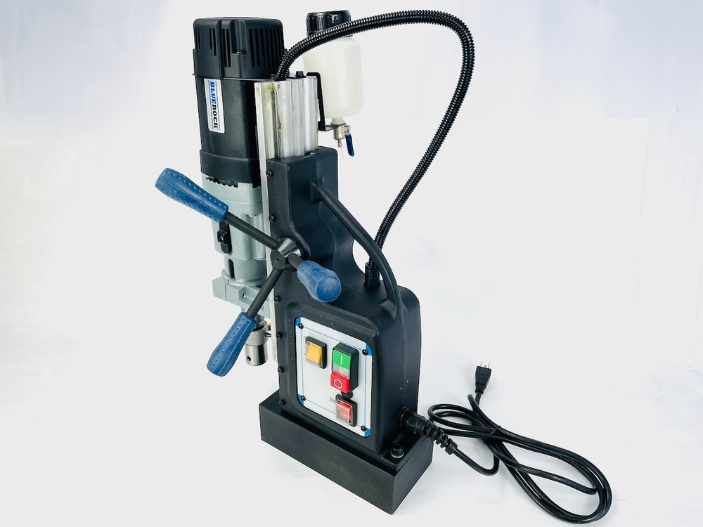 BLUEROCK ® Tools Model BRM-60A-B Magnetic Drill Press 2-Speed Mag Drill Typhoon
