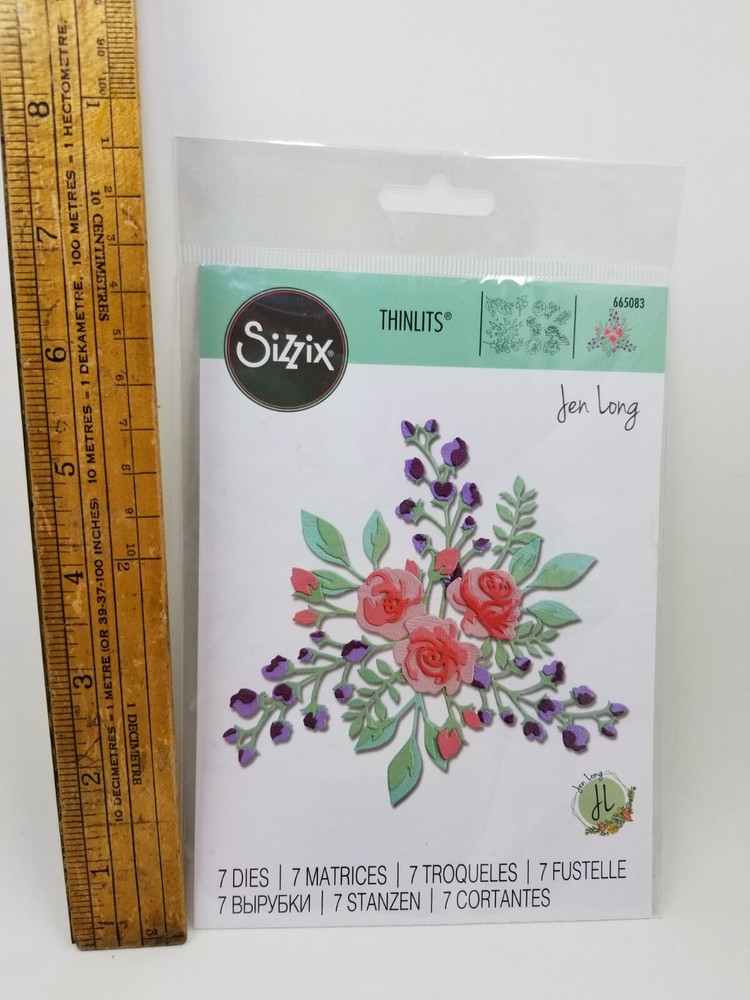 SI1 Sizzix Thinlits Dies Floral Layers #2 Flowers Jen Long New