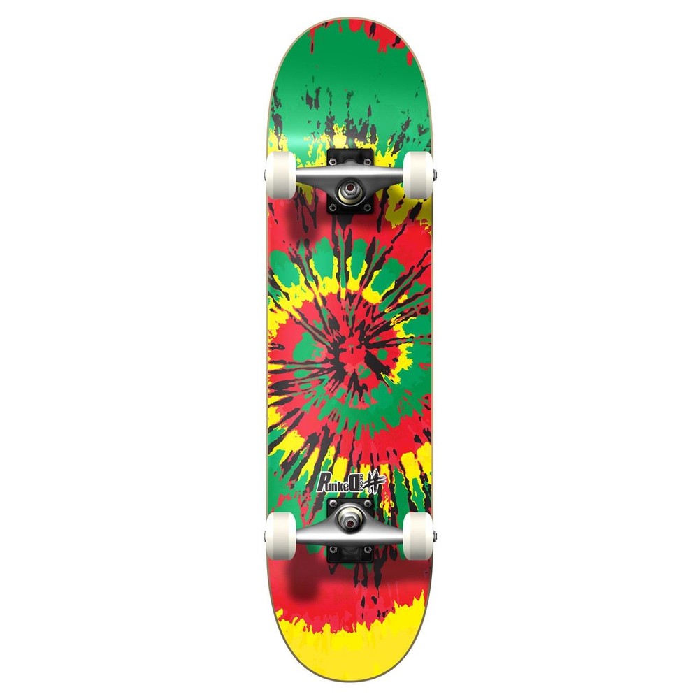 Yocaher Graphic Complete Skateboard - Tiedye Rasta