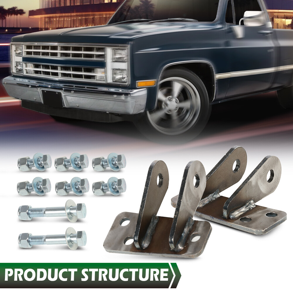 Fit For 1963-1987 Chevy C10 C20 Lowering Front Drop Shock Relocation Bracket