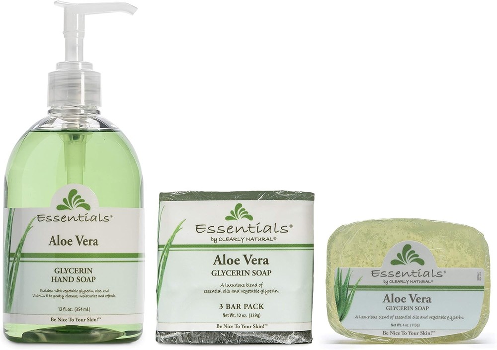 entials Glycerine Bar Soap, e Vera