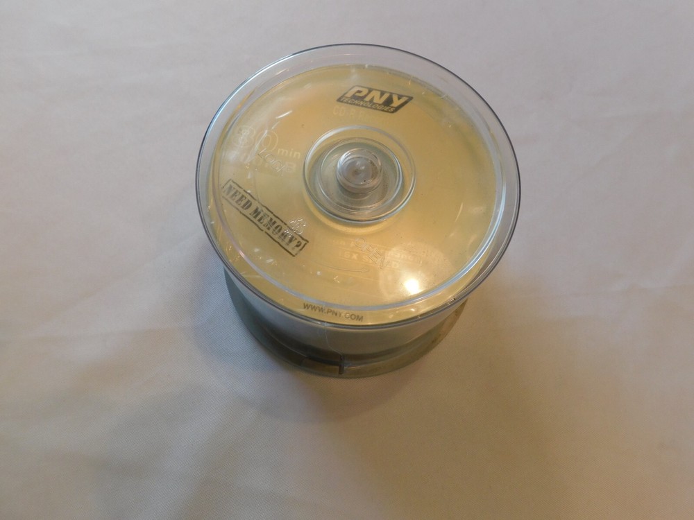 PNY Technologies CD-R Recordable 80 Min 700MB Compact Discs CD 46 Discs Opened