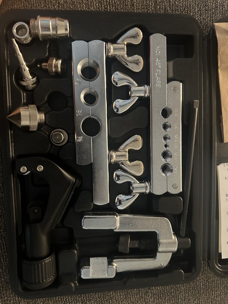 hvac flaring and swaging tool kit