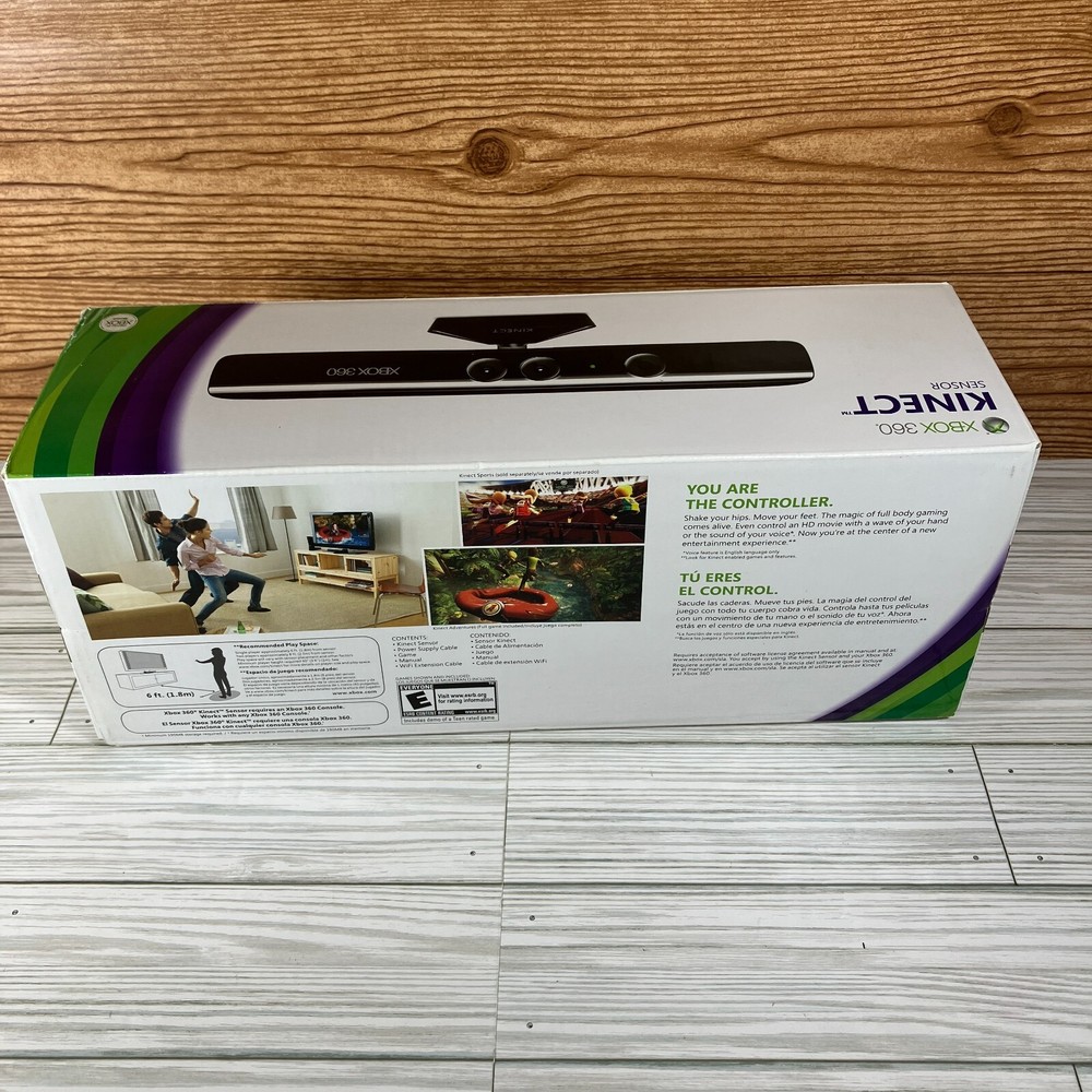 Microsoft Xbox 360 Kinect LPF-00004 Motion Sensing Gaming Controller In Box