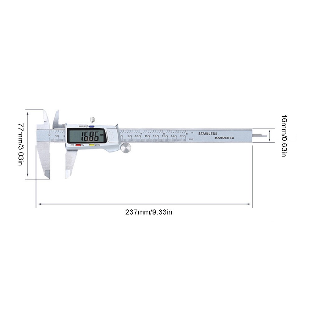 6" Digital ruler electronic caliper vernier caliper digital caliper micrometer