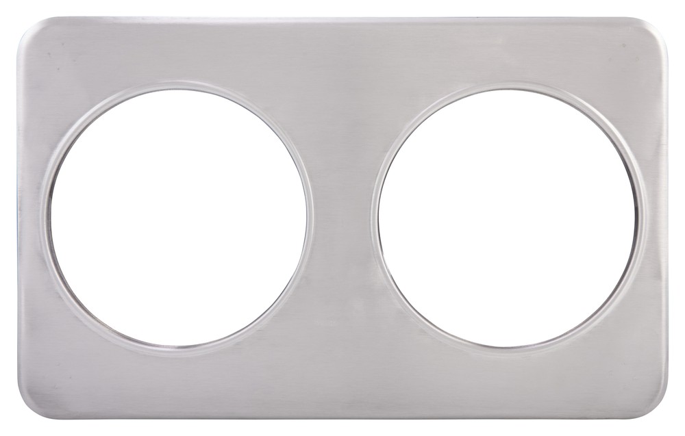 Adaptor Plate, Two 8-3/8" Holes, S/S (5 Each)