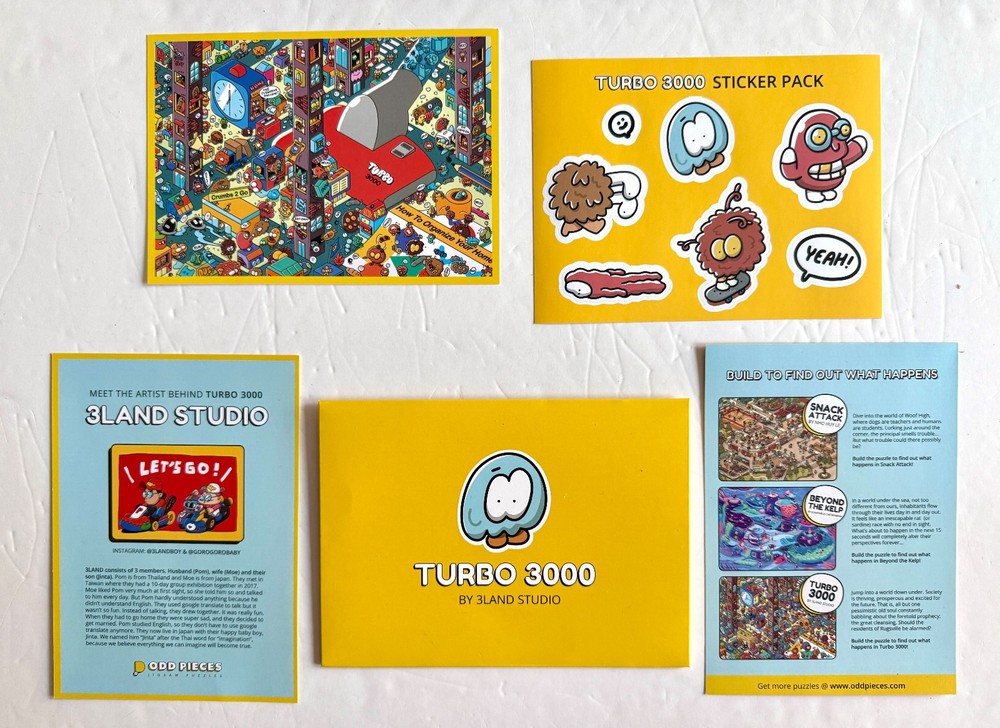 TURBO 3000 Odd Pieces 1000 pcs COMPLETE