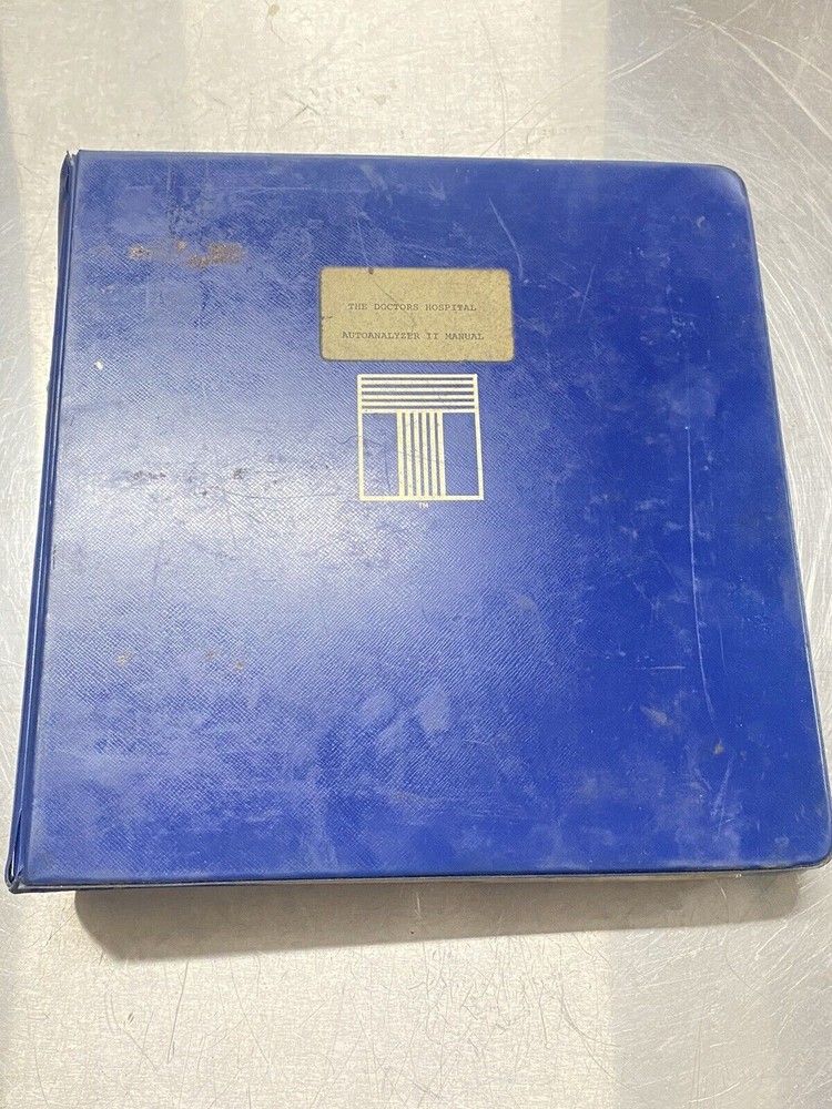 Technicon Auto Analyzer II - User Guide / Manual /Instruction Book