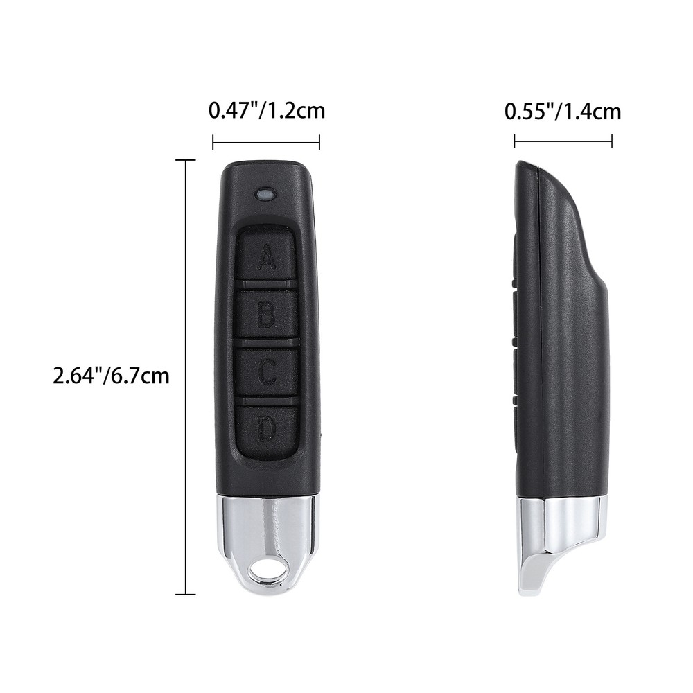 2x 4-in1 Wireless Remote Control Duplicator 433MHz Remote Control Key Clone Copy