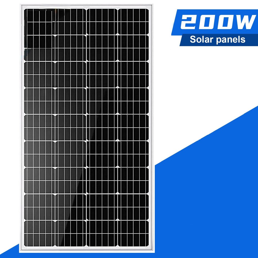 200W 12V Monocrystalline 200 12 Volt Solar Panel Designed for 12V Charge System