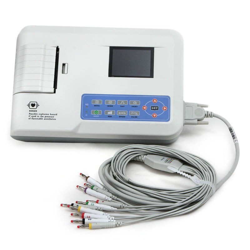 ECG EKG Machine 3 Channel 12-lead electrocardiograph Interpretation PC Software