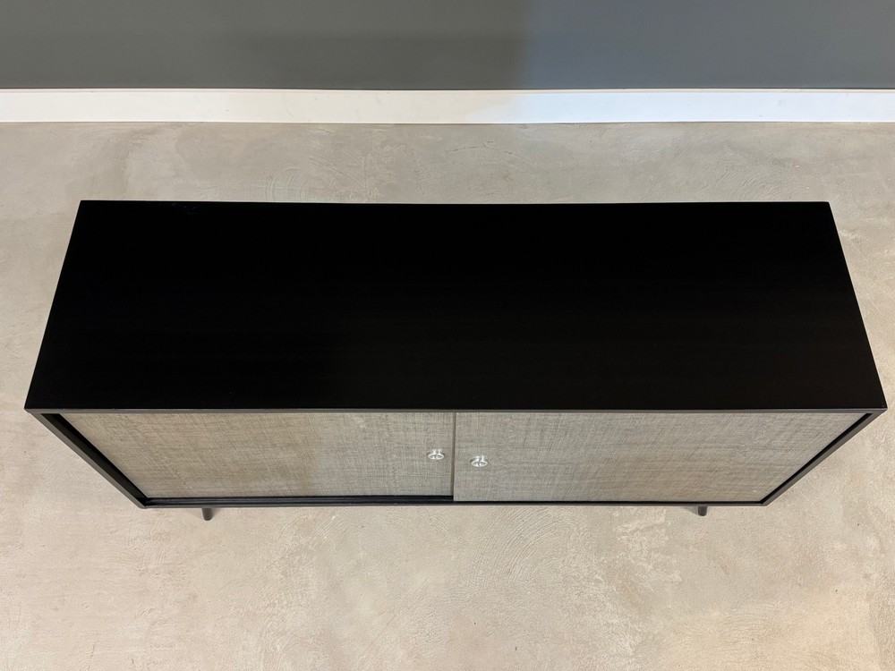 Black Lacquer Paul McCobb Planner Group 60” Credenza