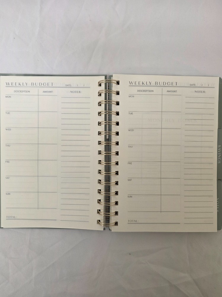6"x8" Spiral Financial Planner