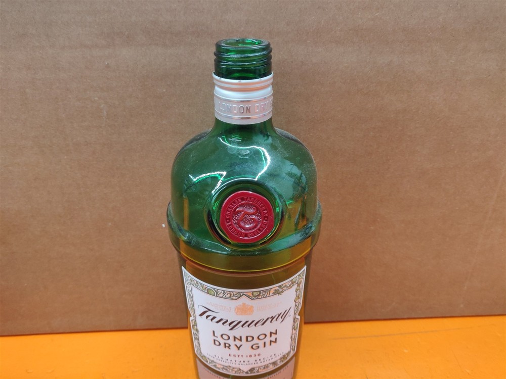 ⭐️⭐️⭐️⭐️⭐️ EMPTY 1L Tanqueray Gin Green Glass Bottle for Upcycle Crafts/Décor