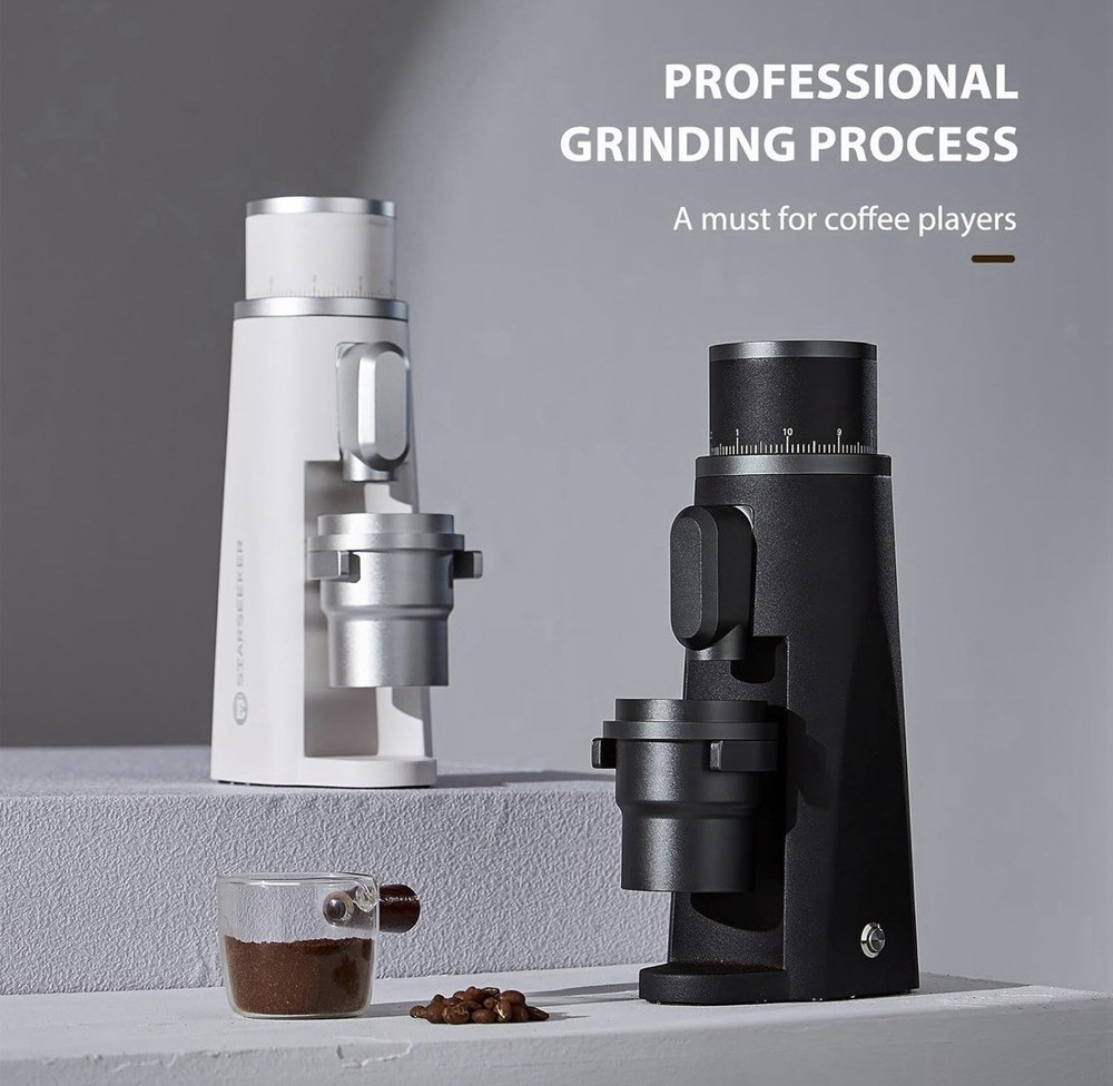 Starseeker EDGE Plasma Electric Coffee Grinder Aluminum Automatic Adjustable.