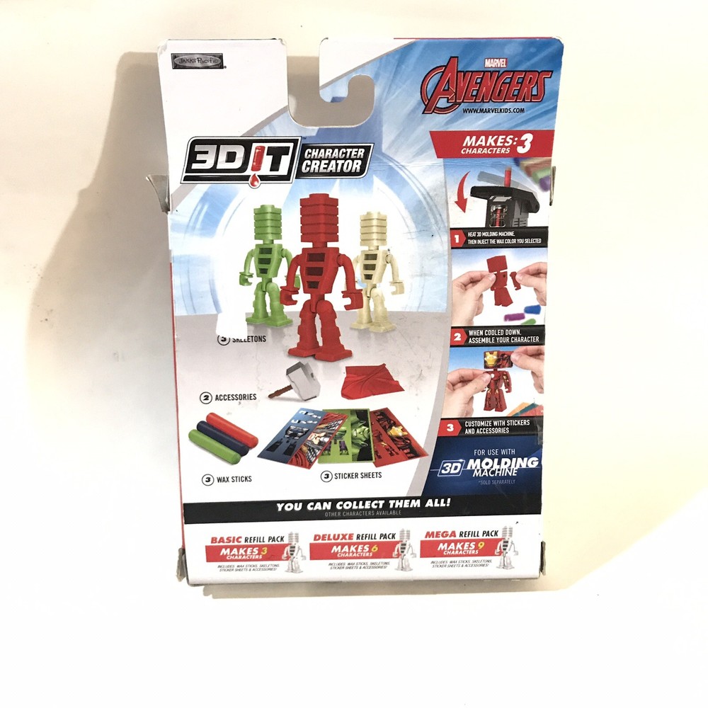 3D Character Creator Basic Refill Pack - Avengers - Hulk,Thor,Iron man