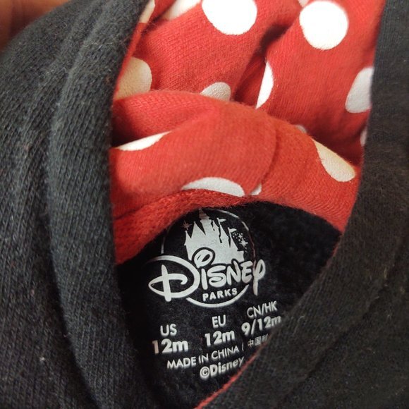 Disney Mini Mouse Hoodie Size 12mo.
