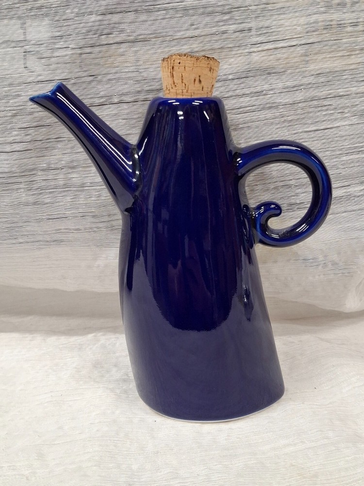 Michael Lambert Pottery Cruets - Cobalt Blue Signed