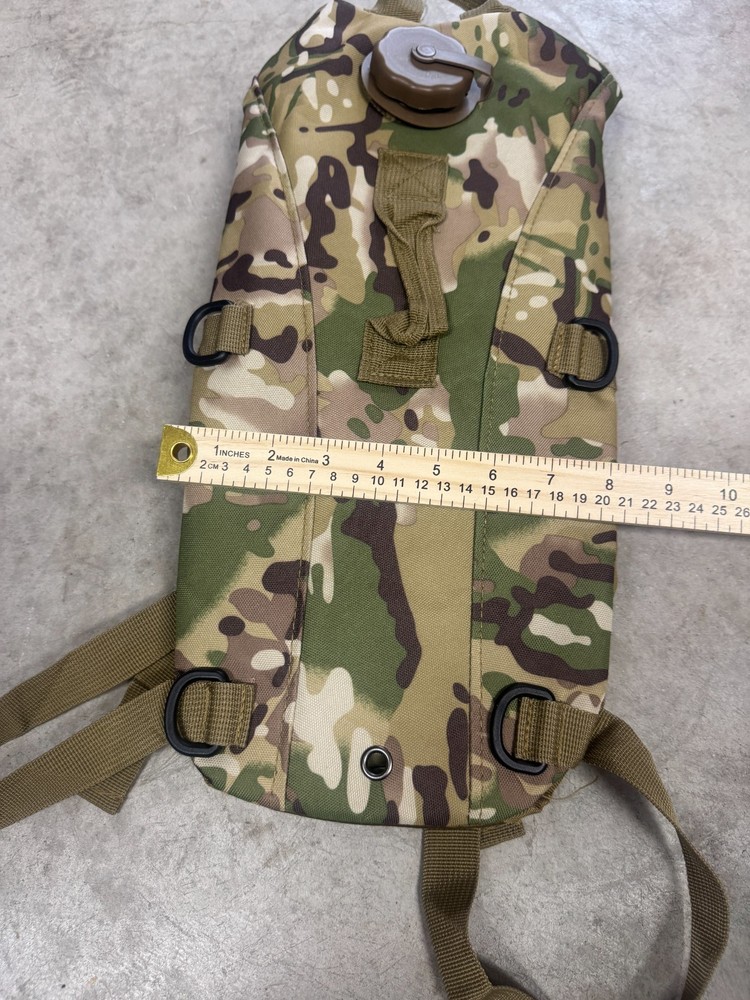 KMS Hydration Carrier Water Backpack Camo Adjustable Strap Tactical Hiking
