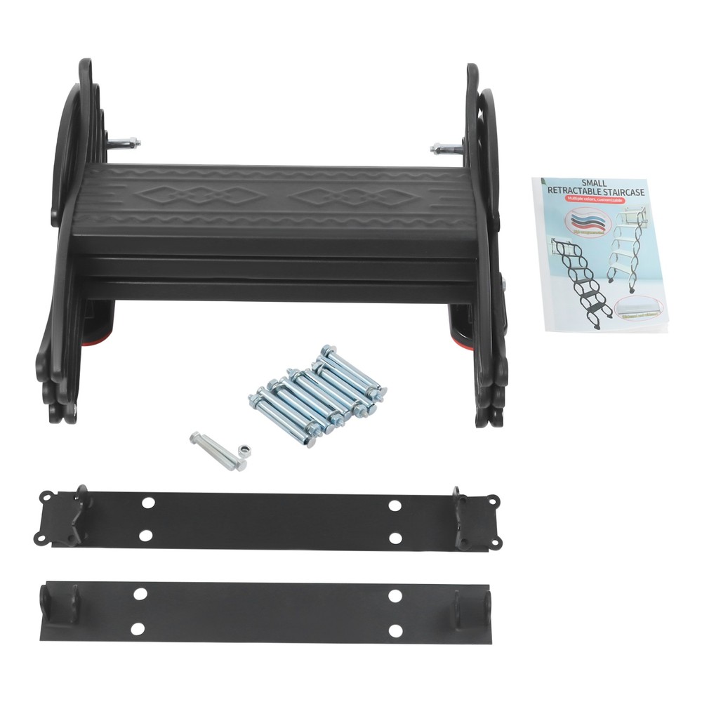 Wall Mounted Folding Ladder Telescoping Step Ladders Retractable Folding Stair