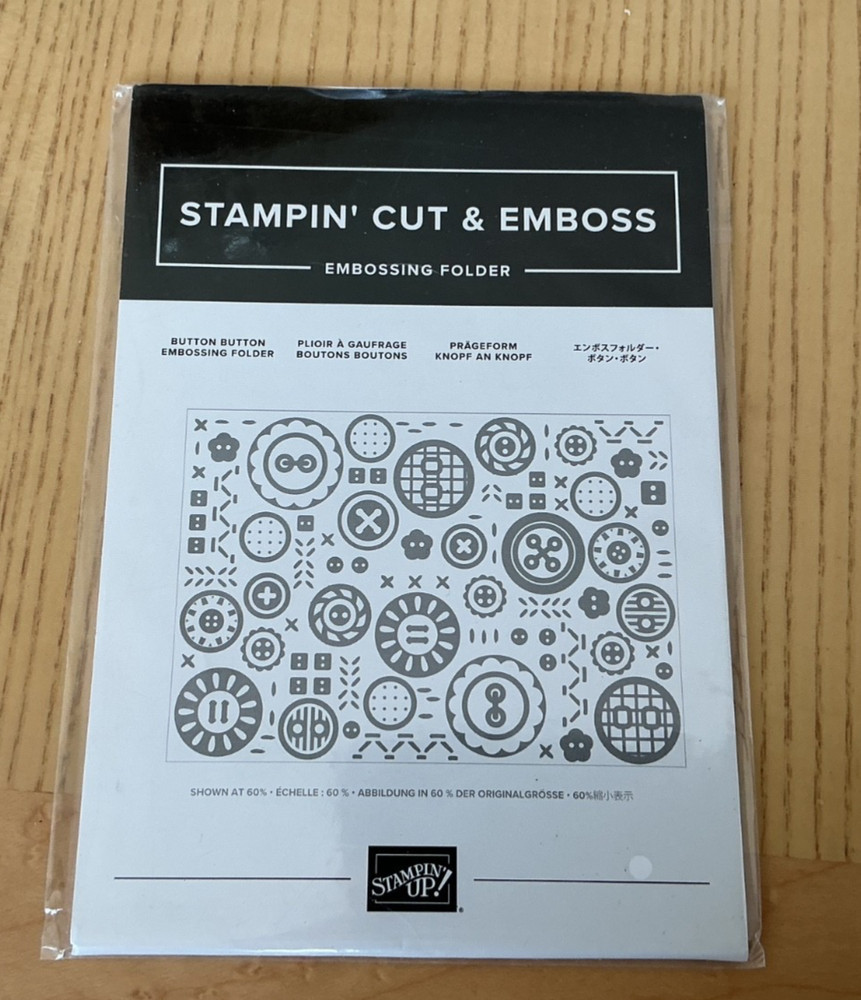 Stampin Up! Button button embossing folder - NEW