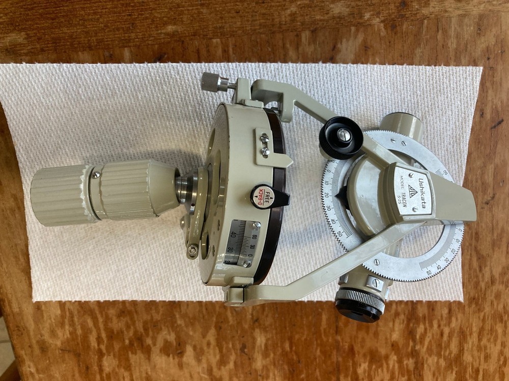 Slightly used Ushikata survey transit with case.
