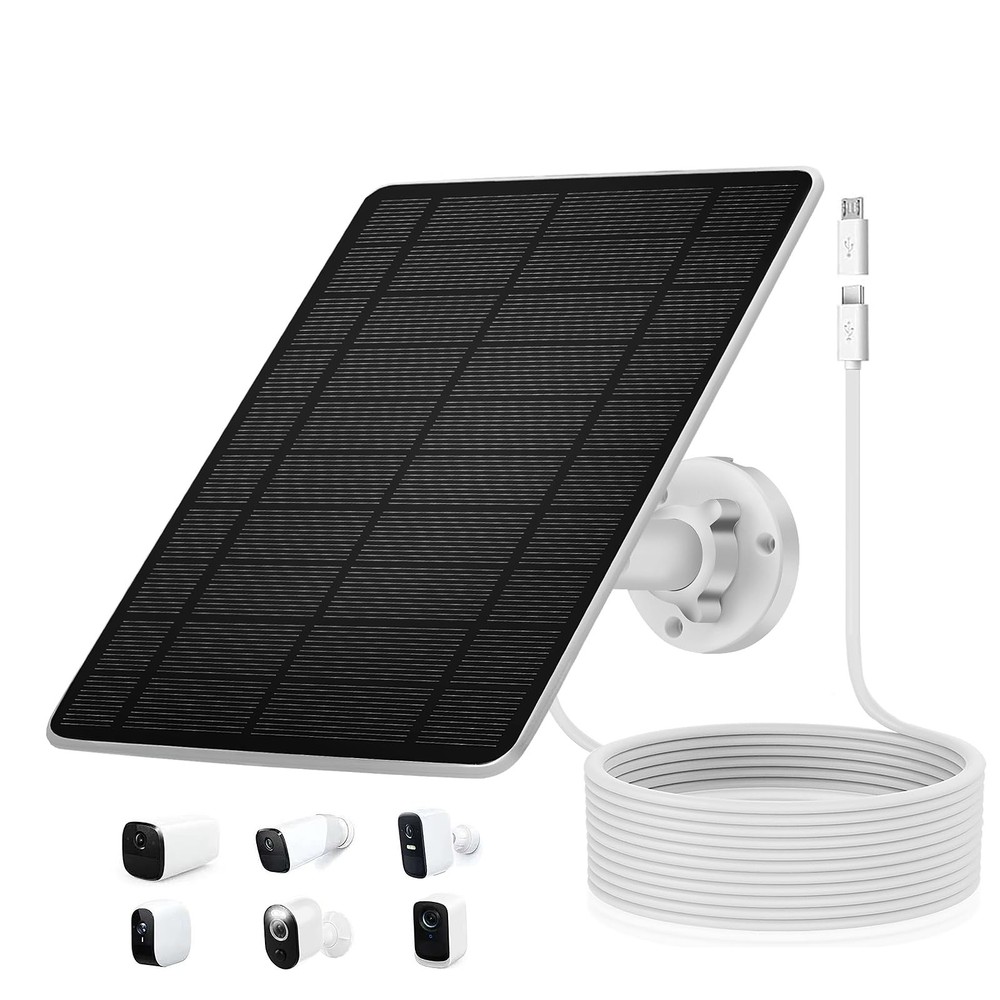 Solar Panel Security Camera Compatitable with Ring Solar Spotlight Cam/Pro/Pl...