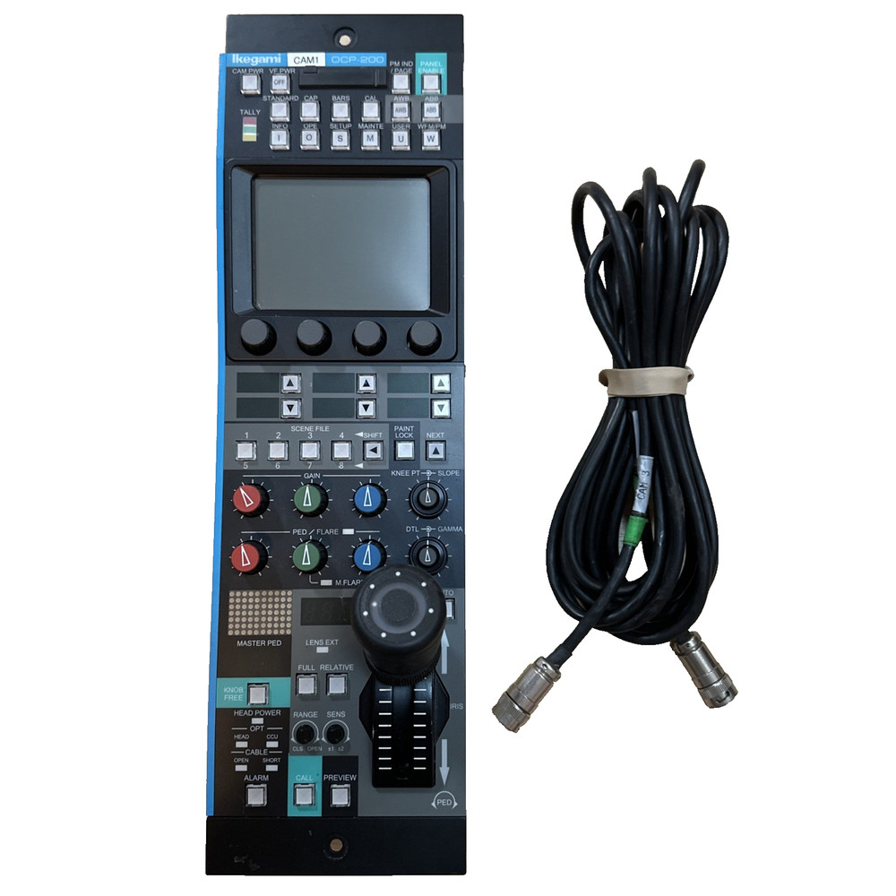 Ikegami OCP-200 Operation Control Panel w Cable Ships Free