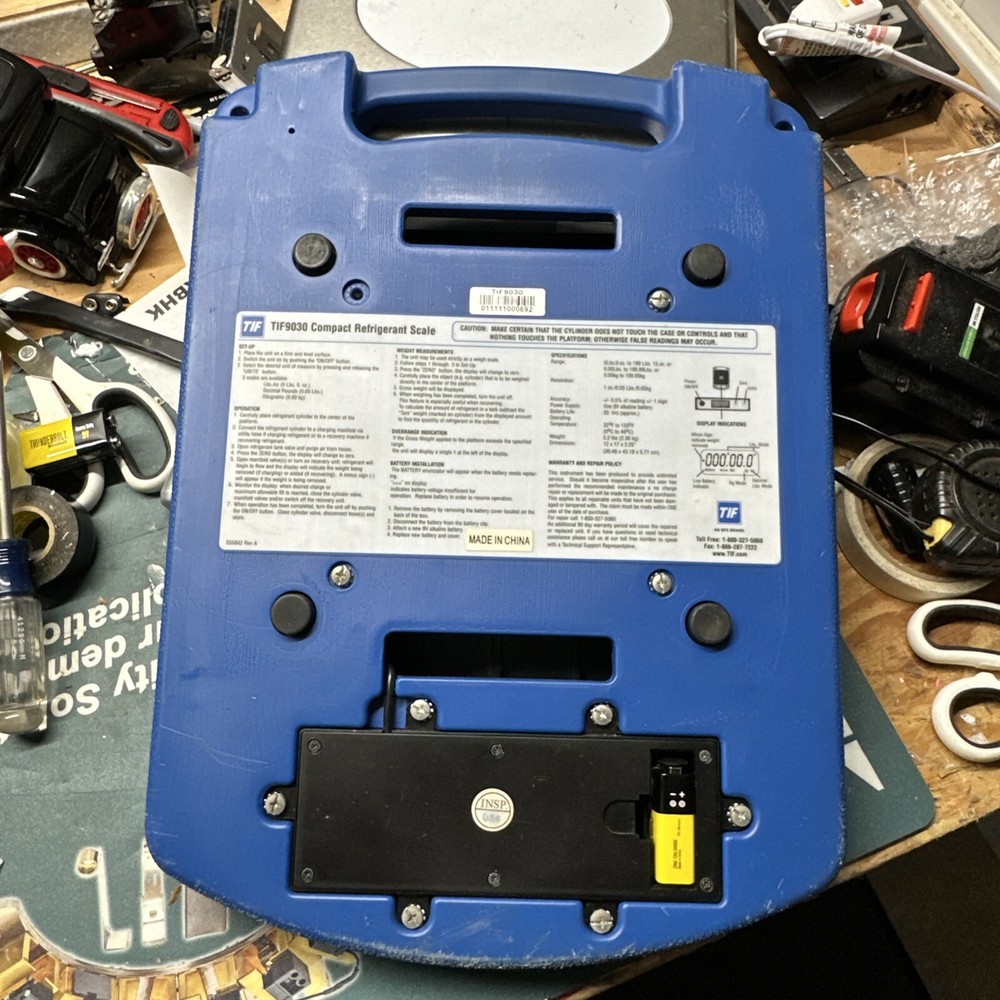 TIF9030 Compact Refrigerant Scale Tested Working