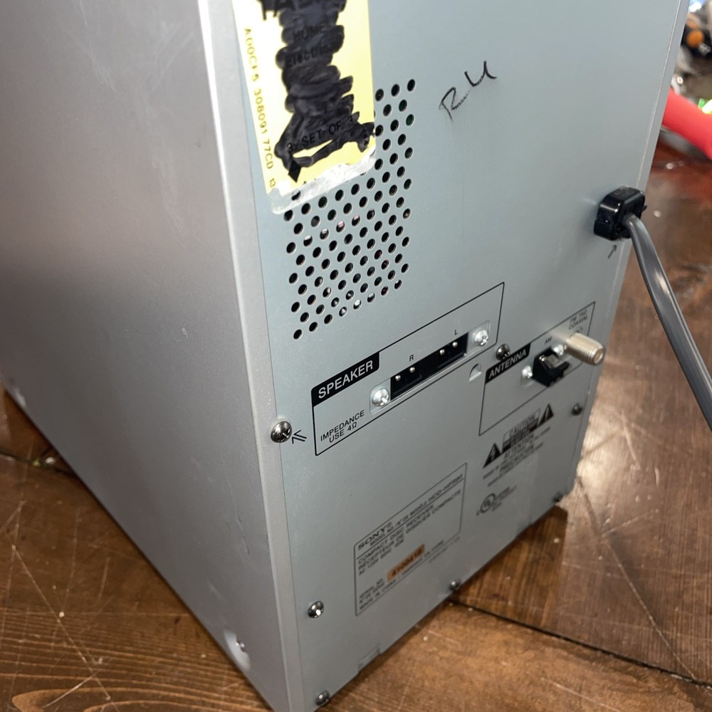 Sony CMT HPR99XM Micro System Tested Working No Remote , No Speakers.