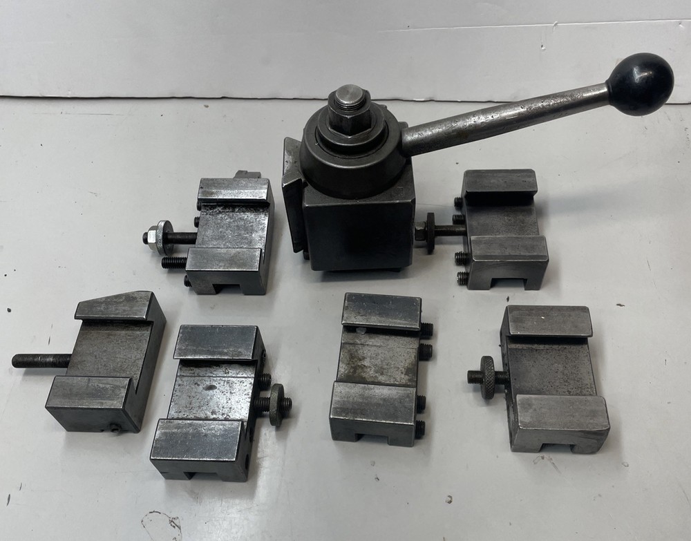 ALORIS CXA SERIES QUICK CHANGE LATHE TOOL POST  WITH 6 TOOL HOLDERS
