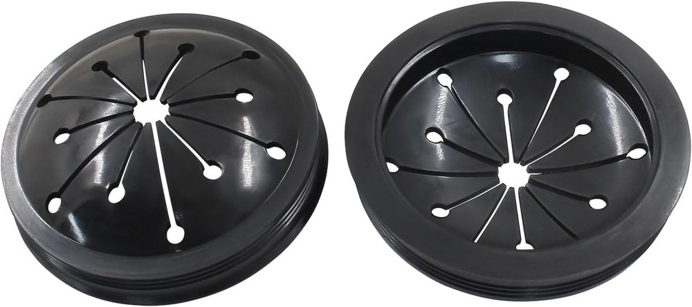 3 1/8 Inch Garbage Disposal Splash Guard: Kitchen Sink Baffle, Black