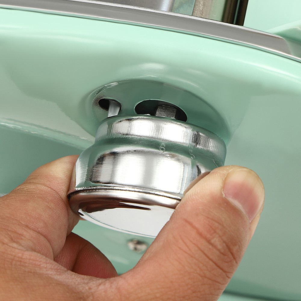 Green Manual Pasta Maker Machine W/ Adjustable Thickness Noodle Roller& Cutter