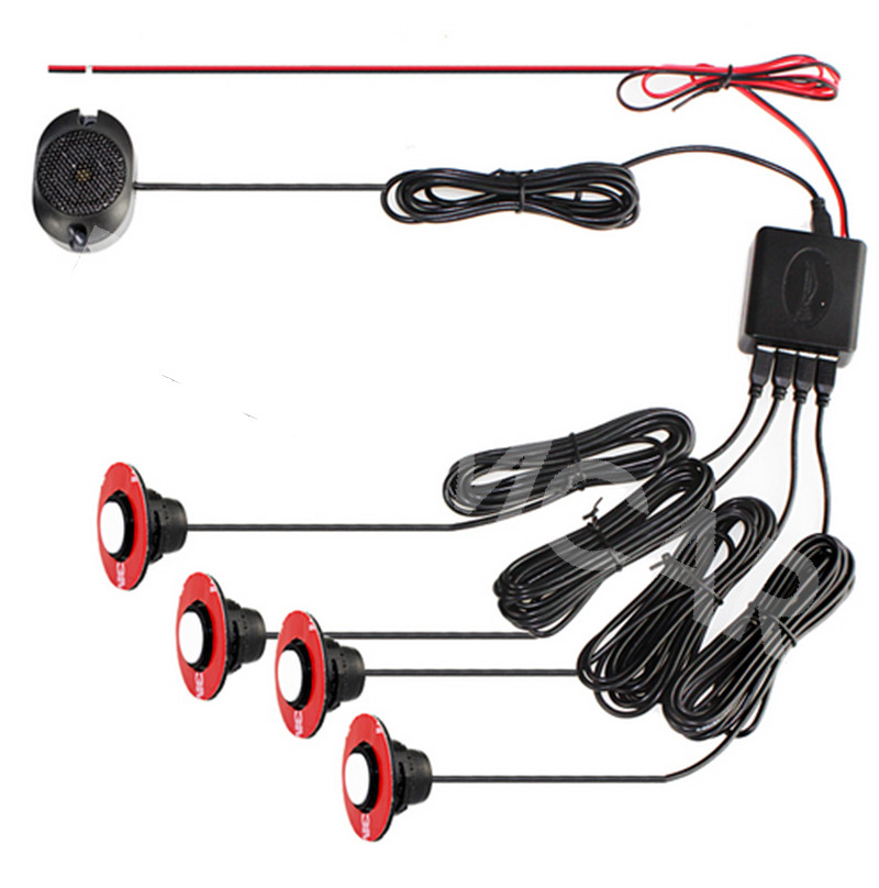 Parking Sensor With 4 Sensors Reverse Backup Car Parking Radar Alarm System Kit