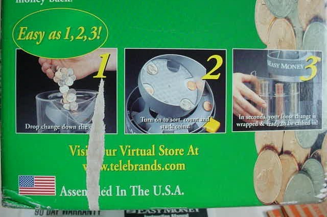 Easy Money Coin Sorting Machine with Box