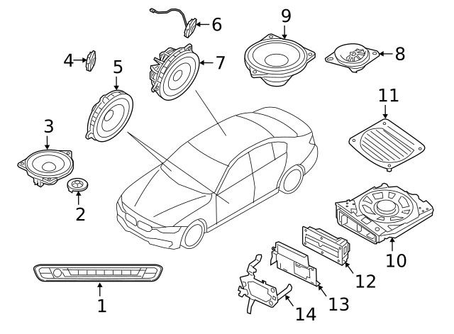 Genuine BMW Support Bracket 65-15-9-865-515