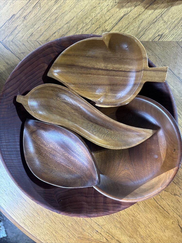 Wood Platter with two sections Great Condition Used
