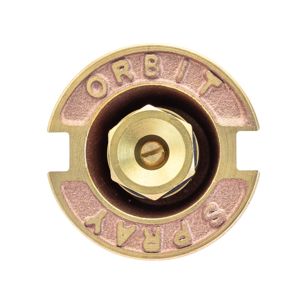 3-Pack Orbit 54070 Brass Pop-Up Flush Head Sprinkler with Full Pattern Gray