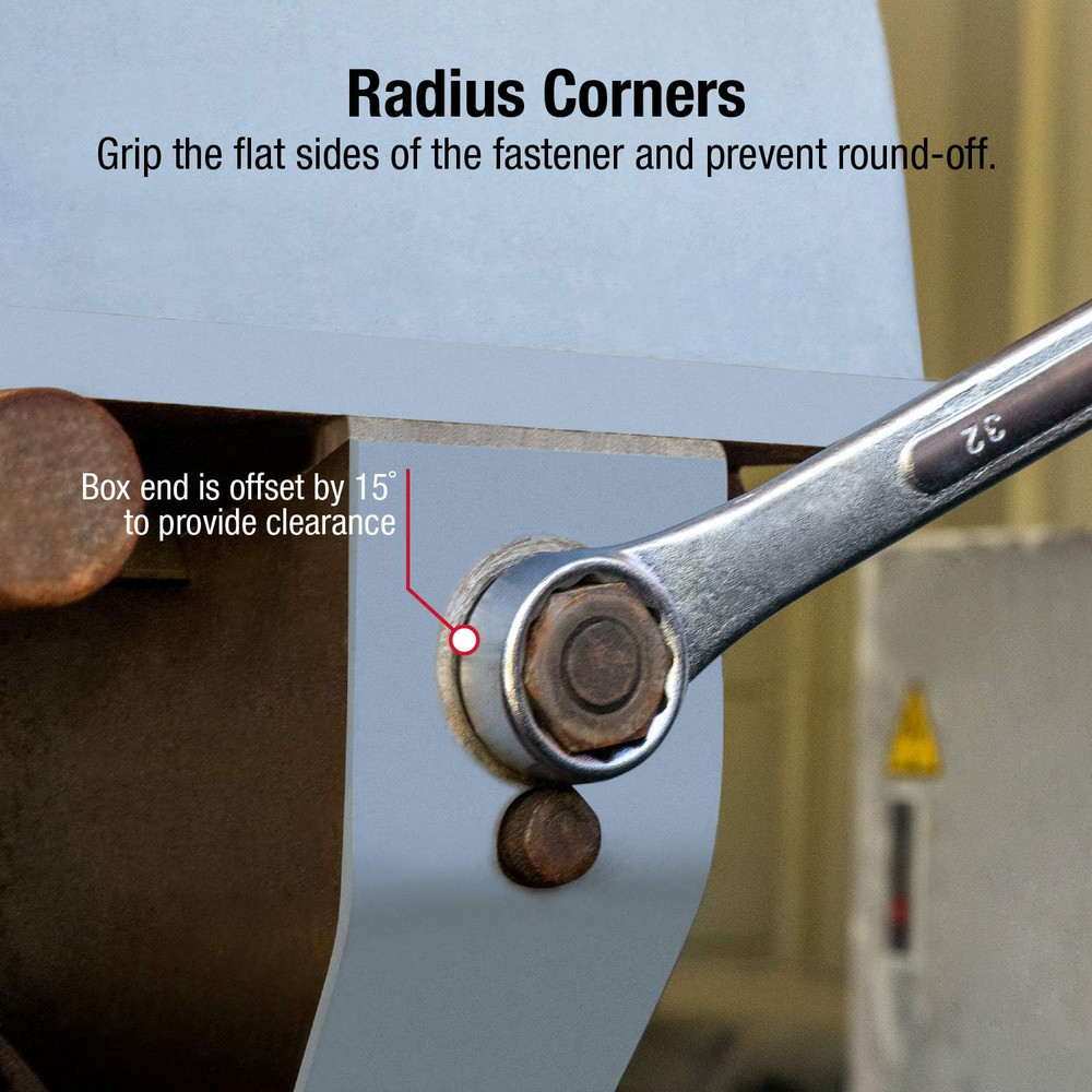 SUNEX TOOLS 9606MA 6 Piece Raised Panel Combination Wrench Set (Raised Panel) CR